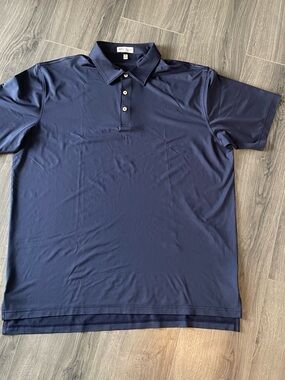 Peter Millar Polo Shirt Summer
Comfort Navy Blue Men's size XL Golf Shirt